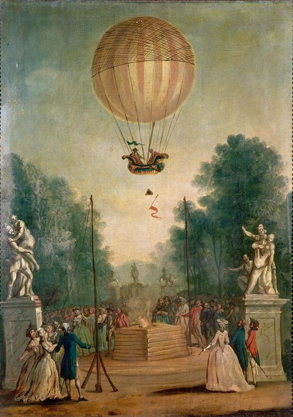 Ascension de Messieurs Charles et Robert, aux Tuileries, le 1er décembre 1783.