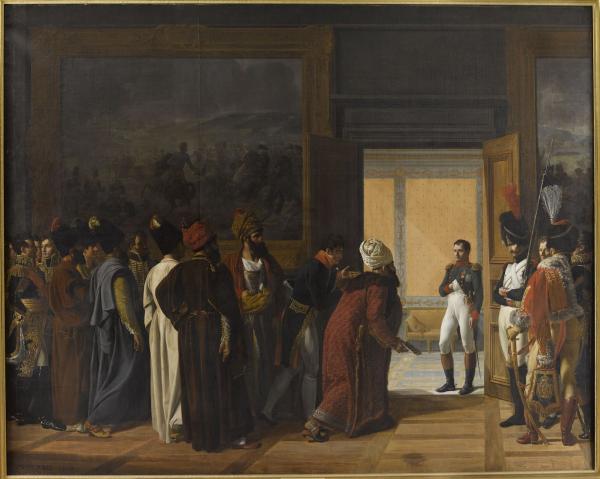 Napoléon Ier recevant à Finkenstein l'ambassadeur de Perse.