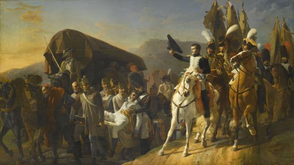 Napoléon Ier rend hommage au courage malheureux.