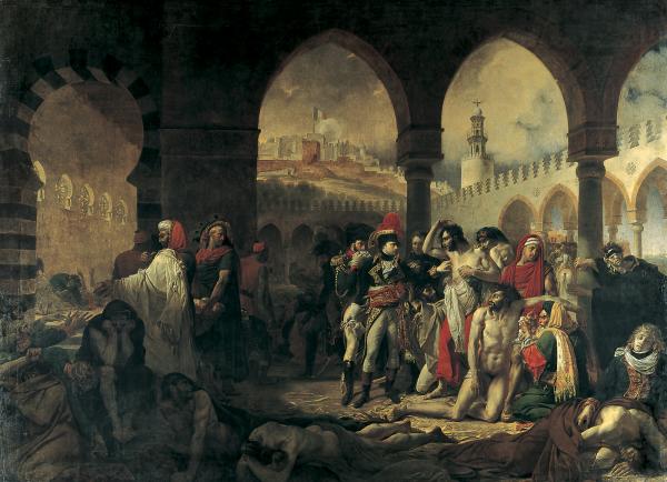 Bonaparte visitant les pestiférés de Jaffa, 11 Mars 1799.