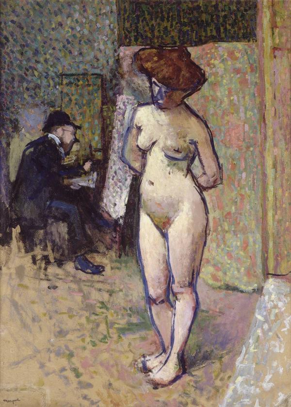 Matisse dans l'atelier de Manguin.