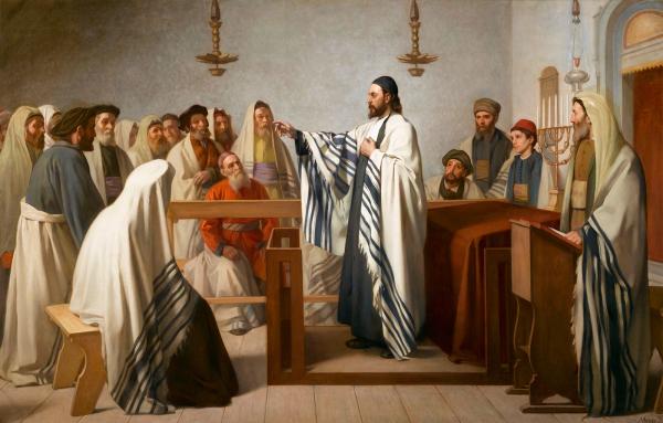 Sermon dans un oratoire israélite.