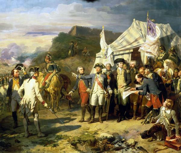 Le Siège de Yorktown, en octobre 1781.