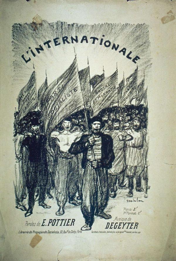 Couverture de la partition de l'Internationale