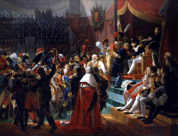 Première distribution des décorations de la Légion d'honneur, le 15 juillet 1804.