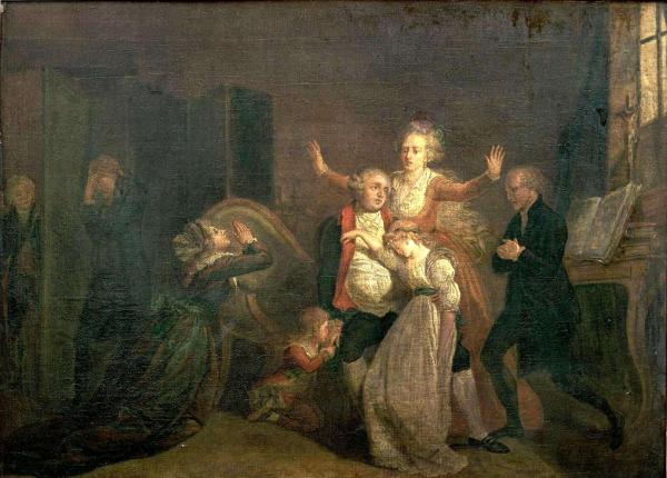Adieux de Louis XVI à sa famille au Temple.