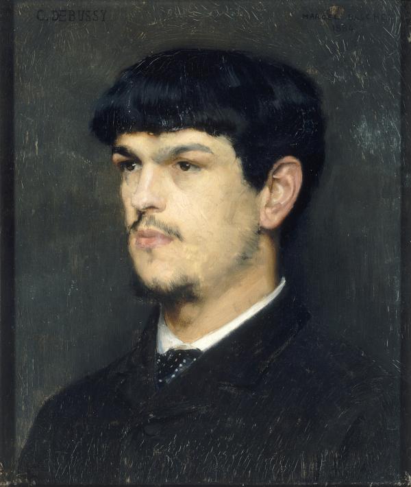 Portrait de Claude Debussy.