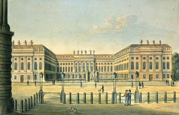 Die Universität Friedrich Wilhelm im alten Palais des Prinzen Heinrich. 