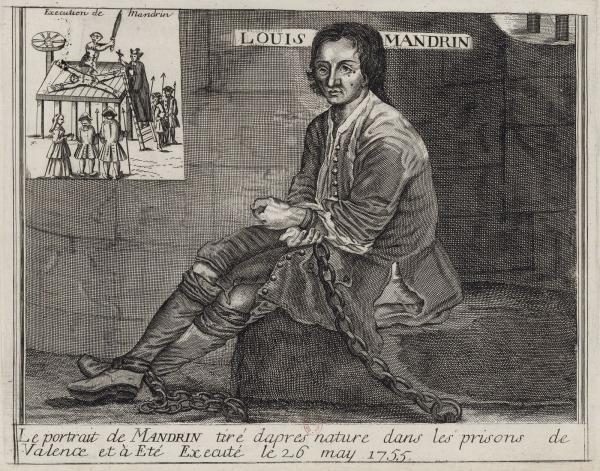Le portrait de Mandrin, d'après nature dans les prisons de Valence 