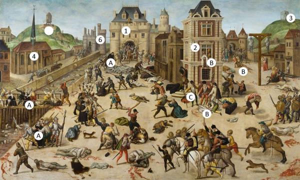 Le Massacre de la Saint-Barthélemy : les personnages, les lieux et les scènes