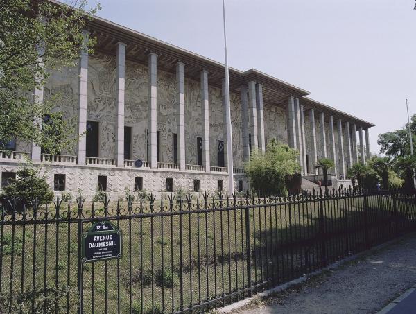 Palais de la Porte-Dorée. Vue de la façade