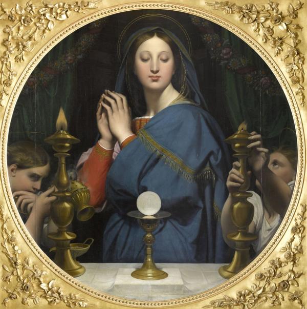 La Vierge adorant l'hostie