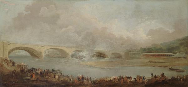Le Décintrement du pont de Neuilly, le 22 septembre 1772