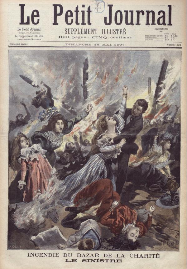 Le Petit Journal illustré - Incendie du Bazar de la Charité