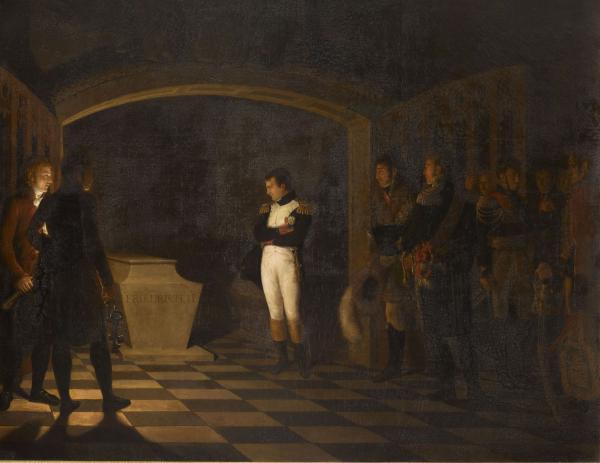 Napoléon Ier au tombeau du Grand Frédéric à Potsdam