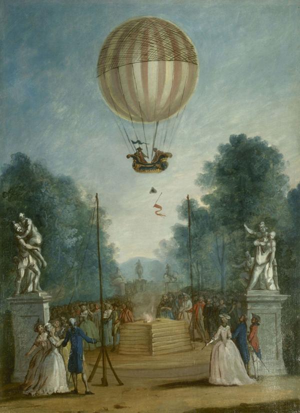 Ascension de Messieurs Charles et Robert, aux Tuileries, le 1er décembre 1783