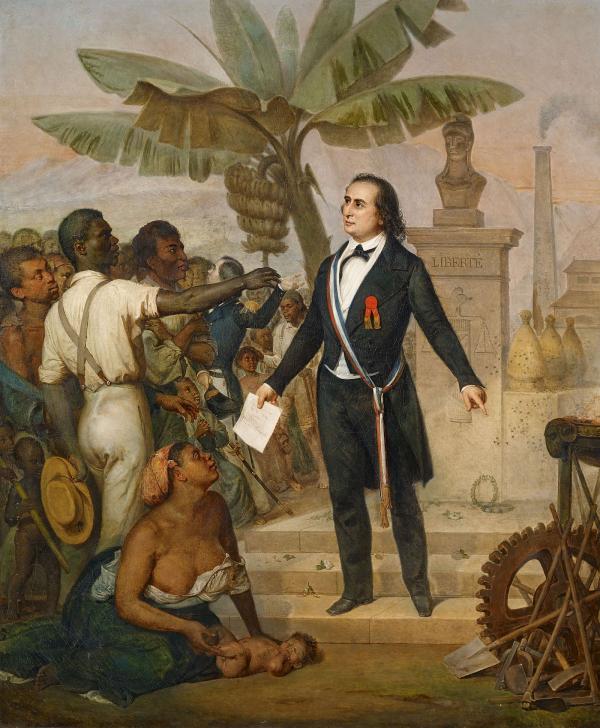 Allégorie de l'abolition de l'esclavage à La Réunion, 20 décembre 1848