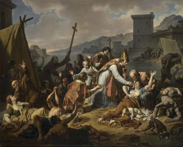 Le Dévouement de monseigneur de Belzunce, évêque de Marseille, durant la peste qui désola cette ville en 1720