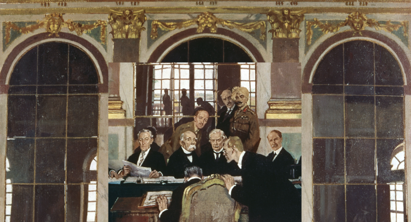 La signature du traité de Versailles