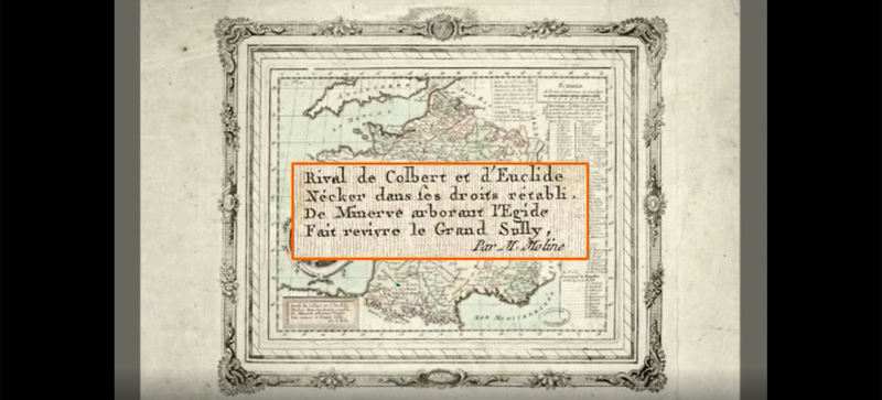 La carte de France de 1789