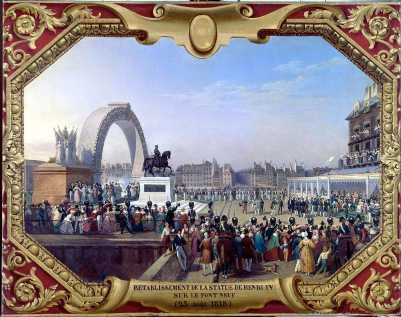 Inauguration de la statue équestre d’Henri IV sur le pont Neuf, 25 août 1818