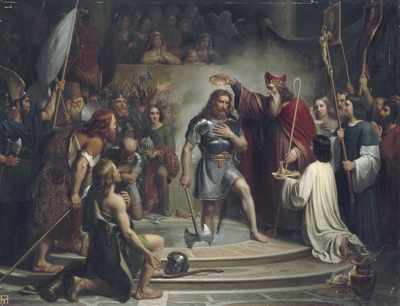 Baptême de Clovis à Reims, 25 décembre 496