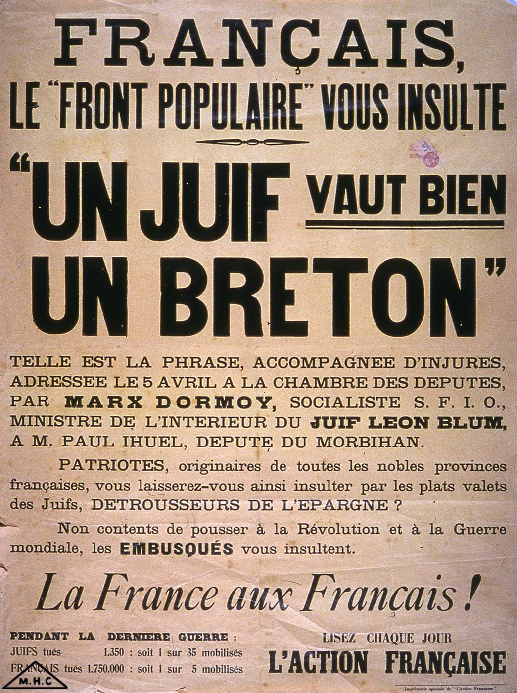 « Un Juif vaut bien un Breton » « Un Juif vaut bien un Breton »