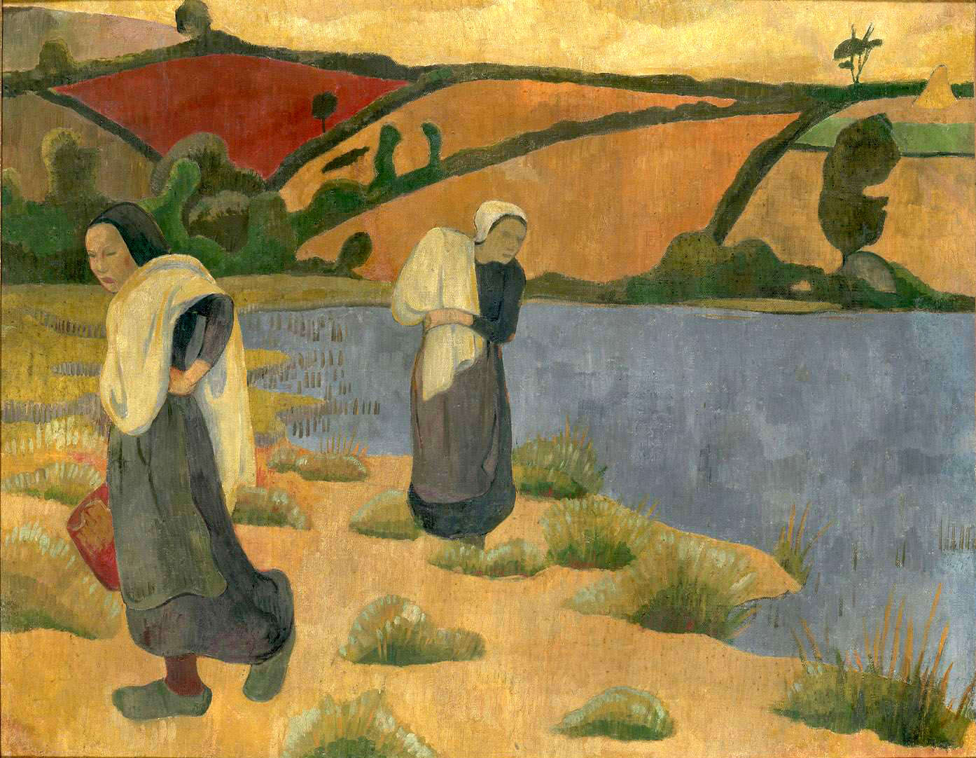 Les Laveuses à la Laïta. Paul SERUSIER (1864 - 1927) 1892 Musée d'Orsay Les Laveuses à la Laïta. Paul SERUSIER (1864 - 1927) 1892 Musée d'Orsay