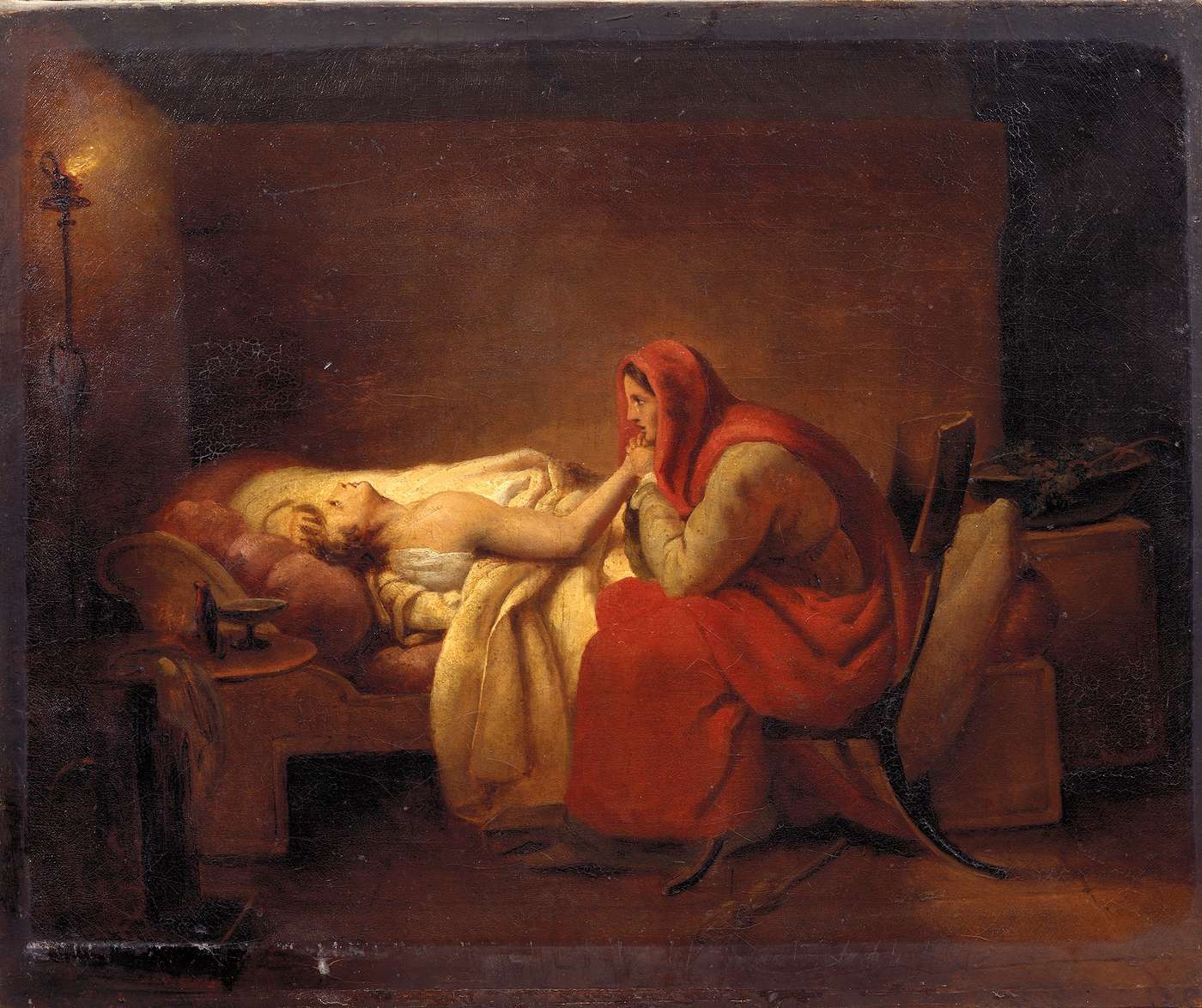 Le jeune malade. Ary SCHEFFER (1795 - 1858) 1824 Musée Magnin Le jeune malade. Ary SCHEFFER (1795 - 1858) 1824 Musée Magnin