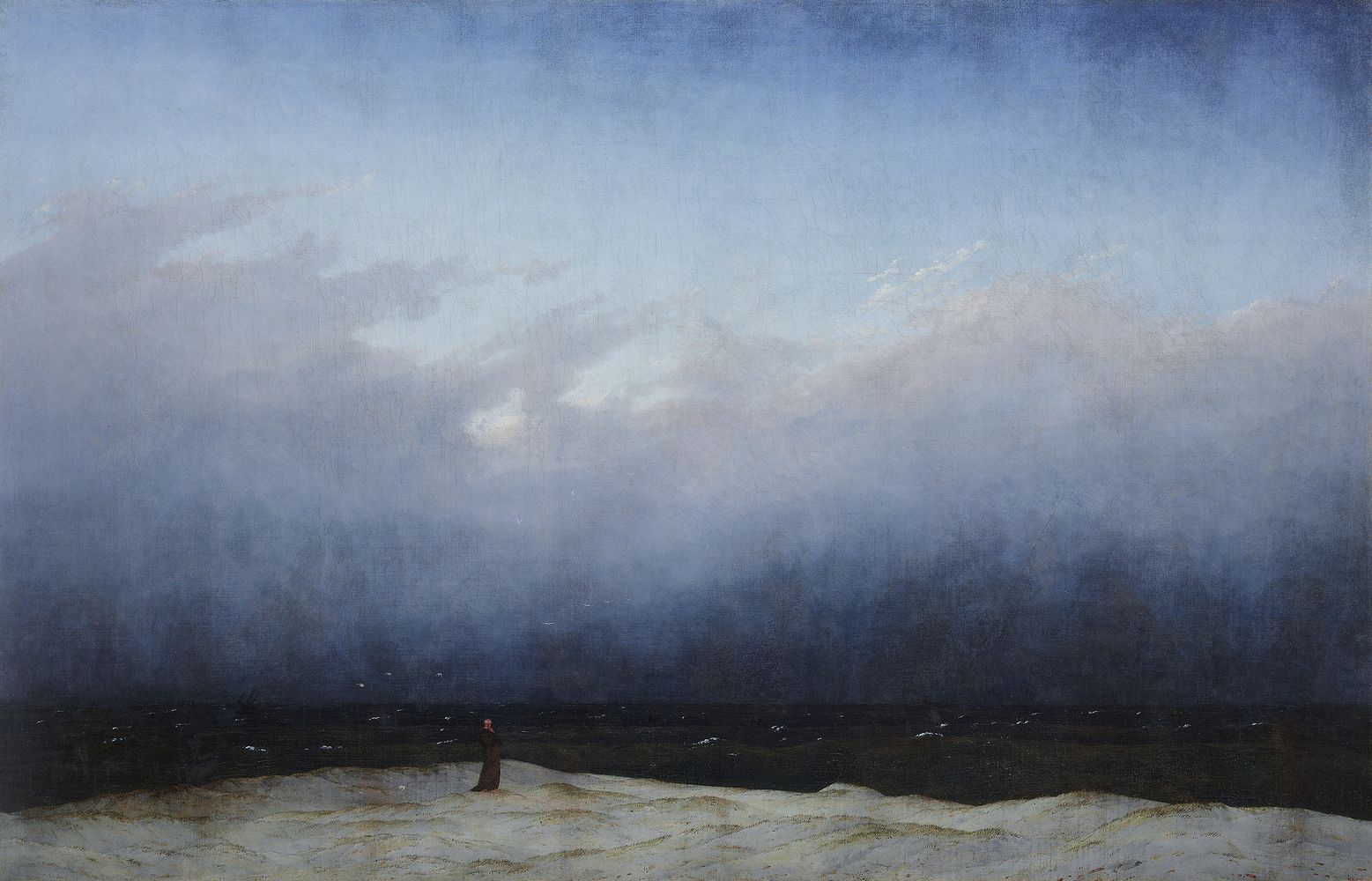 Moine au bord de la mer. Caspar David FRIEDRICH (1774 - 1840) 1809 Alte Nationalgalerie Moine au bord de la mer. Caspar David FRIEDRICH (1774 - 1840) 1809 Alte Nationalgalerie