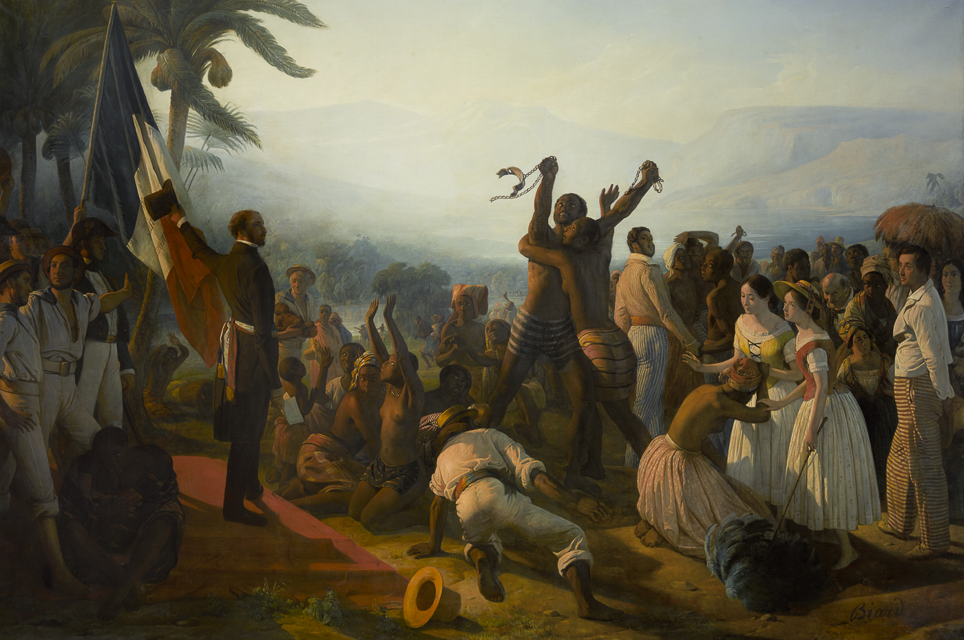 L'abolition de l'esclavage (27 Avril 1848). François BIARD (1798 - 1882) 1849 Musée national du Château de Versailles 
